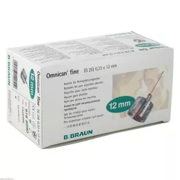 OMNICAN fin pennål 0,33x12 mm, 100 stk