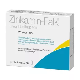 ZINKAMIN Falk 15 mg hårde kapsler, 20 stk