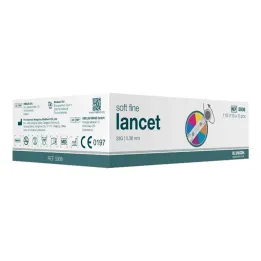 Klinion Soft fine farve lancetter 28 G, 110 stk