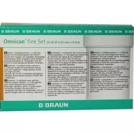 OMNICAN fint sæt penkanyle 0,25x8 mm a 100 stk., 1 stk