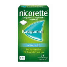 NICORETTE Tyggegummi 2 mg hvidmynte, 30 stk