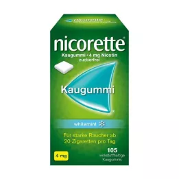 NICORETTE Tyggegummi 4 mg hvidmynte, 105 stk