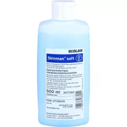 SKINMAN dispenserflaske til blød hånddesinfektion, 500 ml