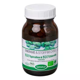 BIOSPIRULINA &amp; Biochlorella 2i1 tabletter, 250 stk