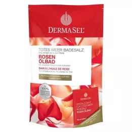 DERMASEL Dødehavsbadesalt+rose SPA, 1 P