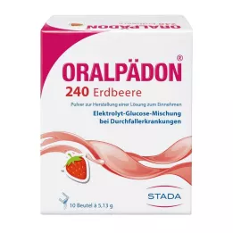 ORALPÄDON 240 Strawberry Btl Pulver, 10 stk