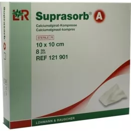 SUPRASORB A Calciumalginat compr. 10x10 cm, 8 stk