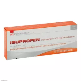 IBUPROFEN Hemopharm 400 mg filmovertrukne tabletter, 20 stk