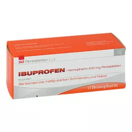 IBUPROFEN Hemopharm 400 mg filmovertrukne tabletter, 50 stk