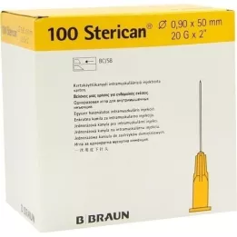 STERICAN Kanyler 20 Gx2 0,9x50 mm, 100 stk