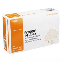 OPSITE IV 3000 10x12 cm transparent kanylefiksering, 50 stk