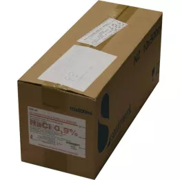 ISOTONISCHE Saltvandsopløsning 0,9 % Bernburg Inf.-L.Glas, 10X500 ml