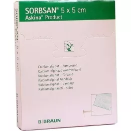 SORBSAN Komprimerer 5x5 cm, 10 stk