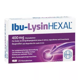 IBU-LYSINHEXAL Filmovertrukne tabletter, 20 stk