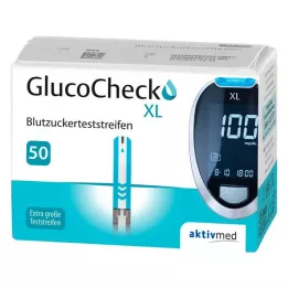 GLUCOCHECK XL Blodsukkerteststrimler, 50 stk