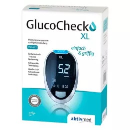 GLUCOCHECK XL Blodsukkermålersæt mmol/l, 1 stk