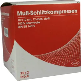 Gazekompresser 10x10, 25x2 stk