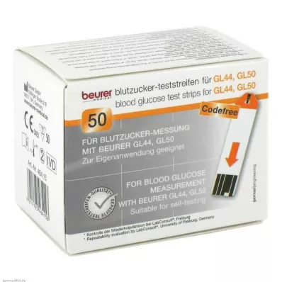 BEURER GL44/GL50 teststrimler, 50 stk