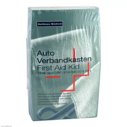 VERBANDKASTEN Bil Sølv DIN 13164, 1 stk