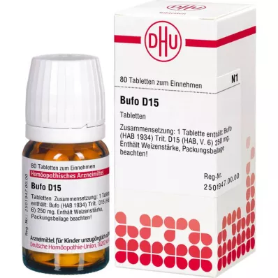 BUFO D 15 tabletter, 80 stk