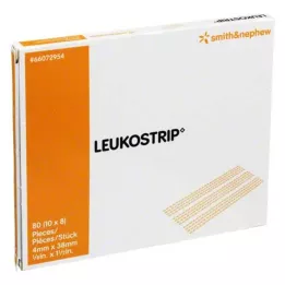 LEUKOSTRIP Sårlukningslister 4x38 mm, 10X8 stk