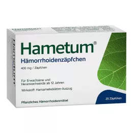 HAMETUM Hæmoridestikpiller, 25 stk