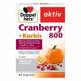 DOPPELHERZ Tranebær+græskarkapsler, 60 stk
