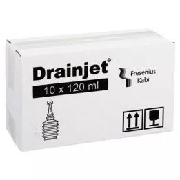 FREKA DRAINJET Saltvandsopløsning 0,9% ISO, 10X120 ml