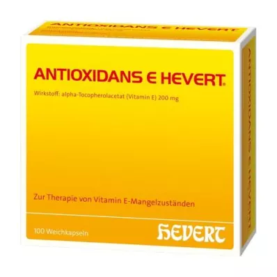 ANTIOXIDANS E Hevert bløde kapsler, 100 stk