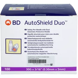 BD AUTOSHIELD Duo Safety Pen Nåle 5 mm, 100 stk