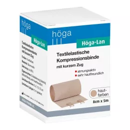 HÖGA-LAN Kortstrækbandage 8 cmx5 m, 1 stk