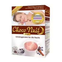 CHOCO NUIT Godnat Chokolade Drikkepulver, 10 stk