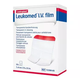 LEUKOMED I.V film 7x9 cm gips, 50 stk