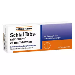SCHLAF TABS-ratiopharm 25 mg tabletter, 20 stk