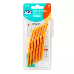 TEPE Interdentalbørste Vinkel 0,45 mm ISO 1 orange, 6 stk