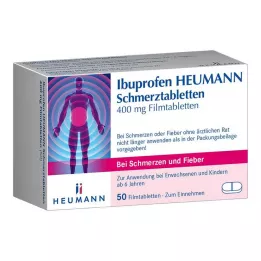 IBUPROFEN Heumann Smertetabletter 400 mg, 50 stk