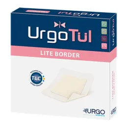 Urgotül Lite Border 8x8 cm bandage, 10 stk