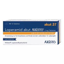 LOPERAMID akut Aristo 2 mg tabletter, 10 stk