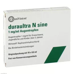 DURAULTRA N sinus øjendråber, 10X0,6 ml