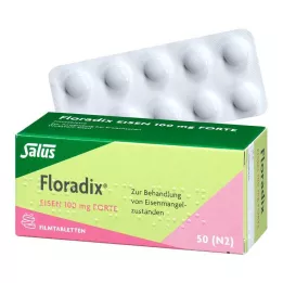 FLORADIX Jern 100 mg forte filmovertrukne tabletter, 50 stk