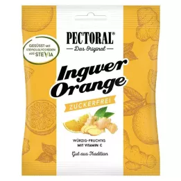PECTORAL Ingefær Orange Bonbons sukkerfri, 60 g