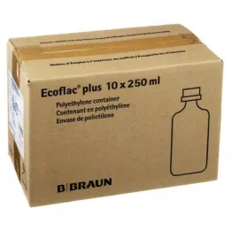 ISOTONE Saltvandsopløsning 0,9 % Braun Ecoflac Plus, 10X250 ml