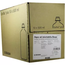 AQUA AD injectabilia Ecoflac Plus infusionsopløsning, 10X500 ml