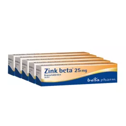 ZINK BETA 25 brusetabletter, 100 stk
