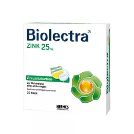 BIOLECTRA Zink brusetabletter, 20 stk