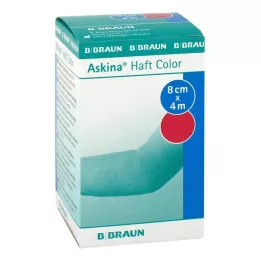 ASKINA Klæbende bandage farve 8 cmx4 m pink, 1 stk