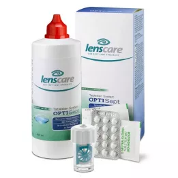LENSCARE OptiSept Kombip.350 ml+45 tabletter+1 beholder, 1 stk