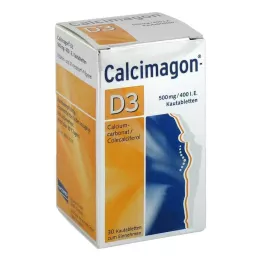 CALCIMAGON D3 tyggetabletter, 30 stk