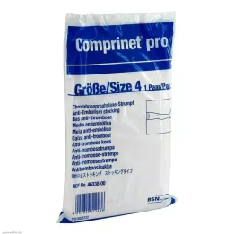 COMPRINET pr. strømpe lår lang str. 4 hvid, 2 stk