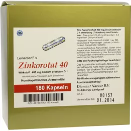 ZINKOROTAT 40 Leinersan kapsler, 180 stk